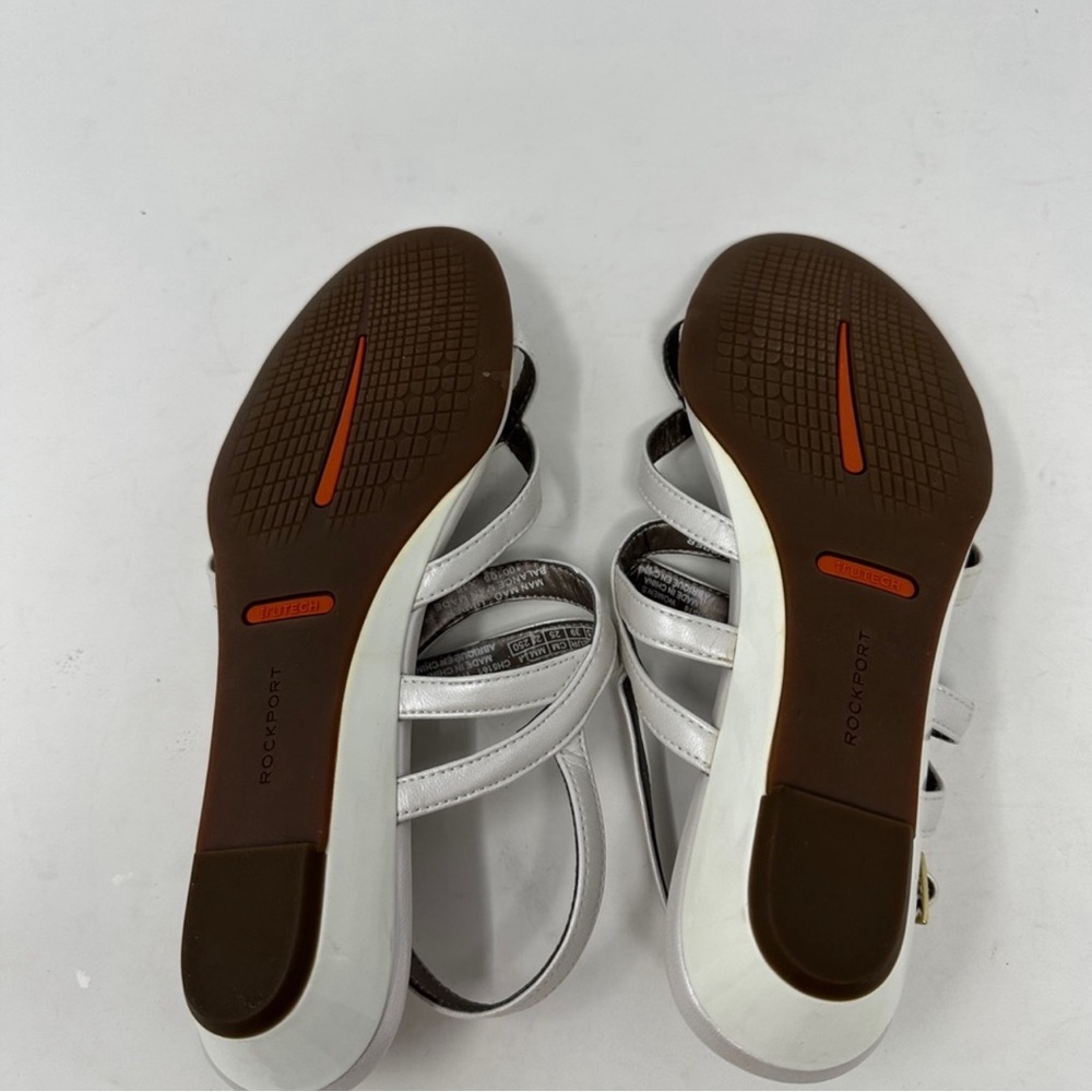 Rockport Women’s Zandra Anklestrap Pearl Sandals Size 8 TotalMotion EUC no box - Picture 6 of 11